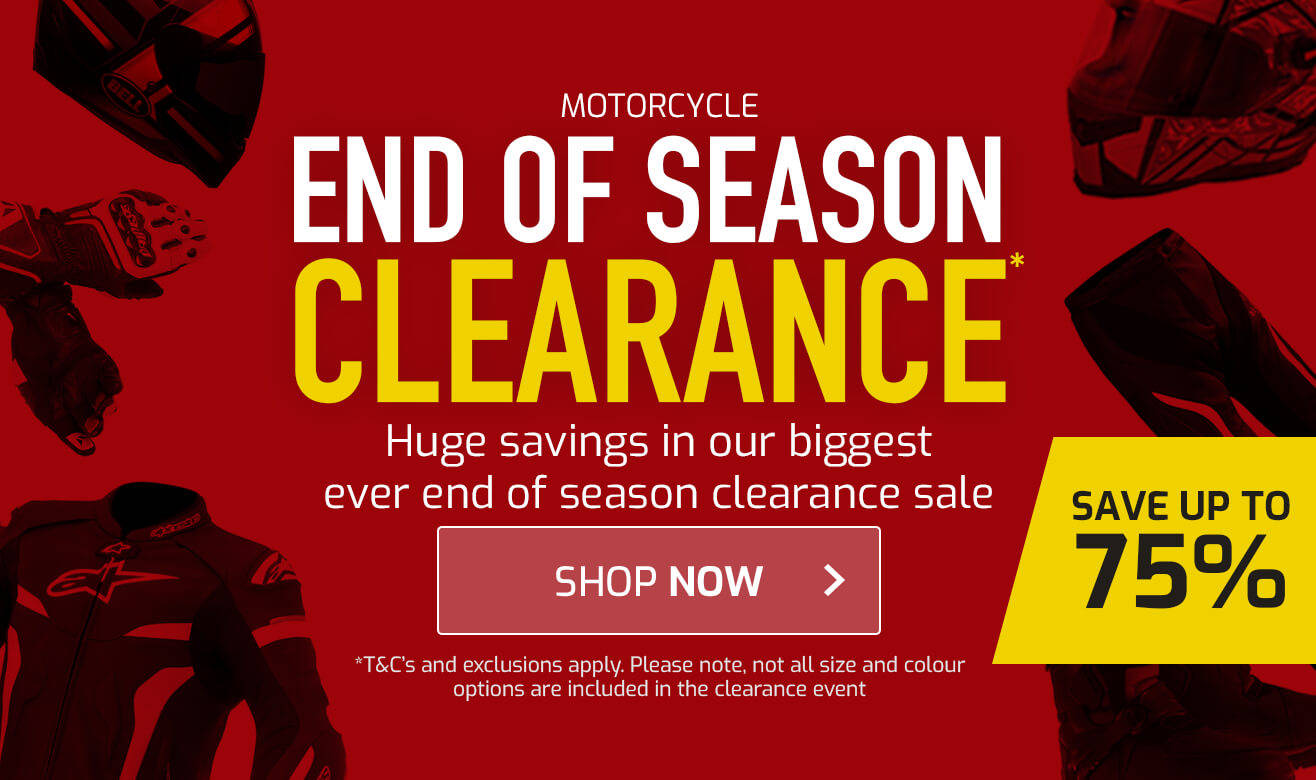 Save up to 75% on End of Season Clearance