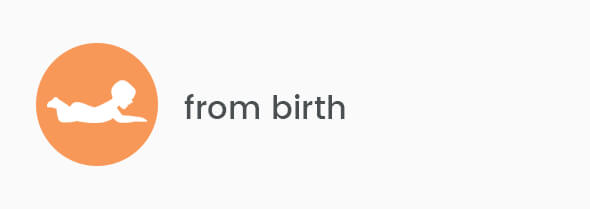 From birth From birth