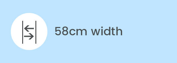 58cm Width