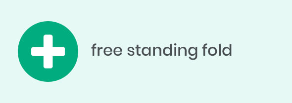 free-standing fold free-standing fold