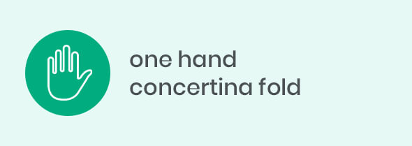 one hand concertina fold one hand concertina fold
