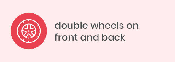 double wheels on front and back double wheels on front and back