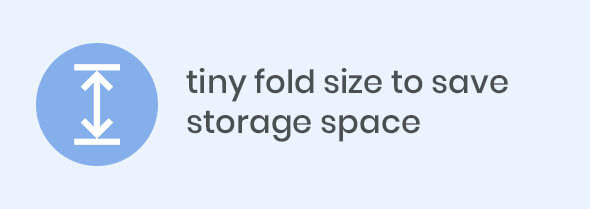 tiny fold size to save storage space tiny fold size to save storage space