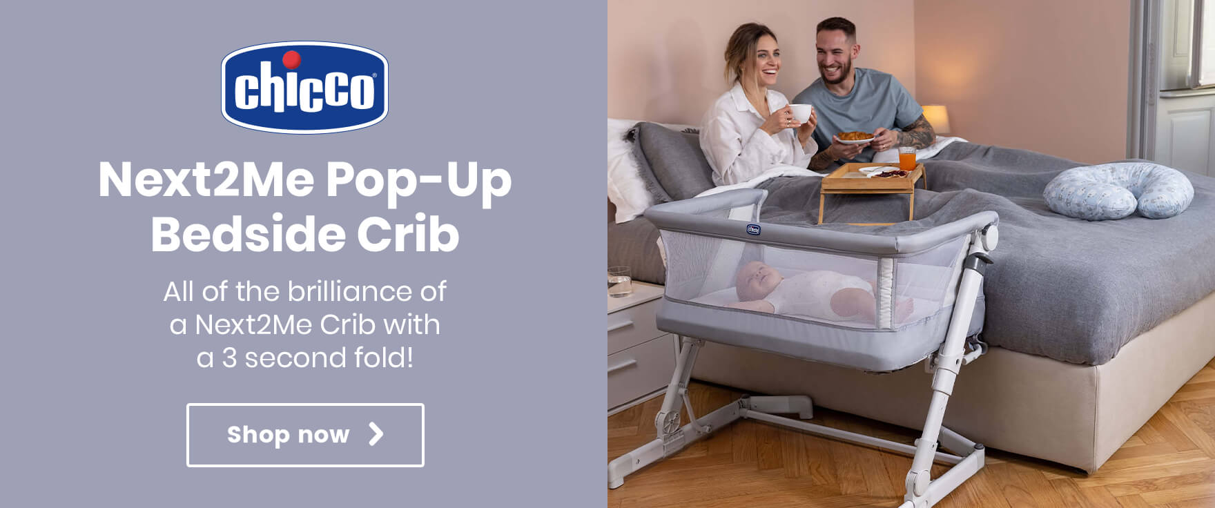 Chicco Next2Me Pop-Up Bedside Crib