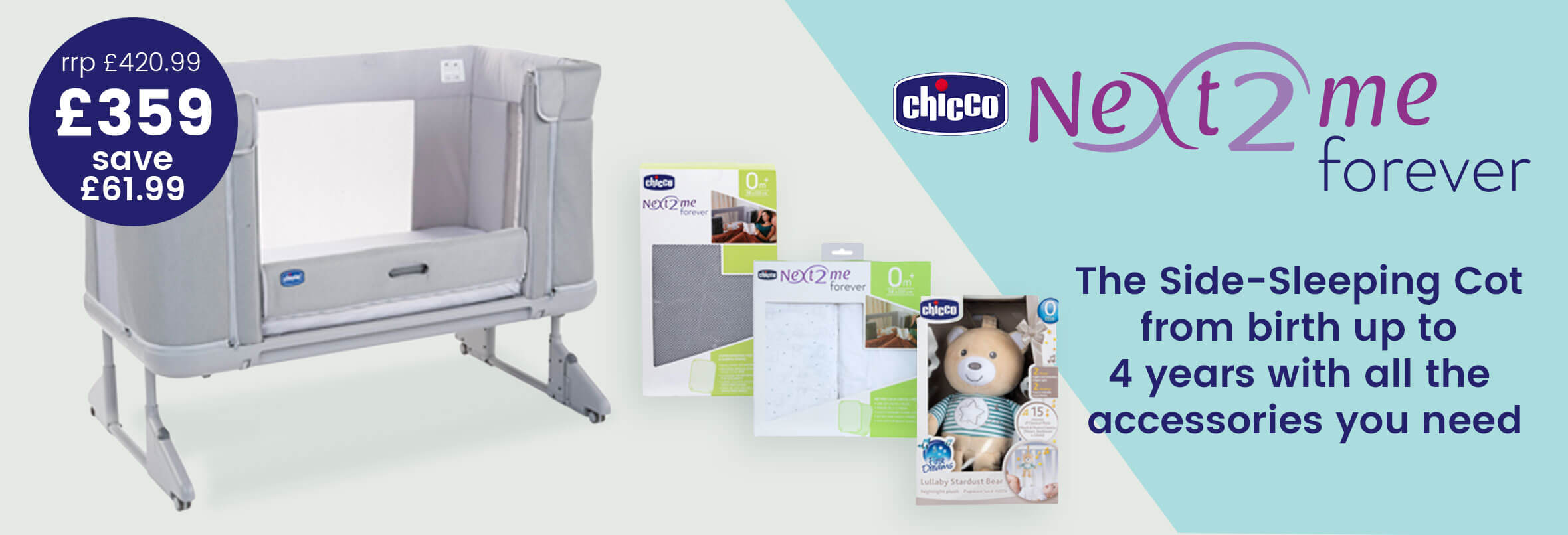 Chicco Next2Me Forever Bundle